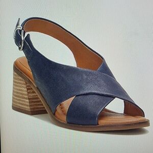 LUCKY BRAND Navy Slingback Sandal